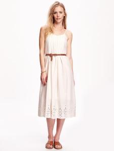 Old Navy Eyelet Slip Dress