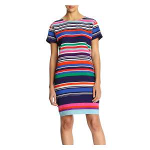 Joe Fresh Stripe Print Crepe Dress